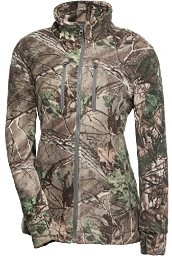 Wald & Forst Damen Fleecejacke Realtree® Camo M