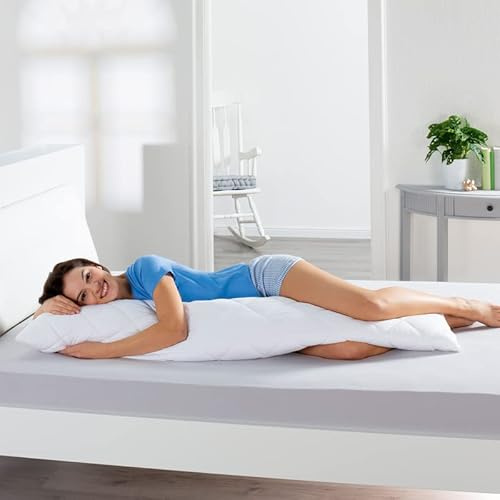 Bestlivings Cuscino per chi dorme sul fianco, 40 x 145 cm (imbottitura 850 g), di alta qualità, con rivestimento rimovibile, per chi dorme sul fianco