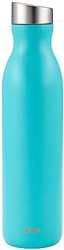 Smidge Reusable Water Bottle 750ml Aqua – Insulated Stainless Steel Flask for Hot & Cold Drinks, Leakproof & BPA-Free, No Metallic Taste