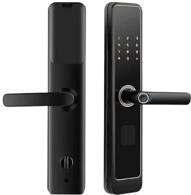 Serrure Connectée, Serrure Intellinte Semi-automatique À Empreintes Digitales, Serrure À Code De Porte Antivol For La Maison, Serrure De Porte D'entrée Universelle Électronique Intellinte À Un Bouton