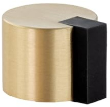 EVI Herrajes | Självhäftande golvdörrstopp | Ø24 x 20 mm | mässing