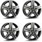 4x Borbet Felgen CWD 6x16 ET68 5x130 mistral anthracite glossy polished kompatibel mit Fiat Ducato Wohnmobil