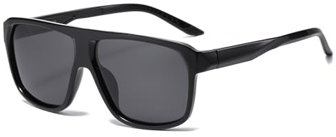YAMEIZE Occhiali da Sole Polarizzati per Uomo Donna Pilota Anni '70 Retrò Vintage Quadrati Occhiali da Guida Polarizzati Protezione UV400