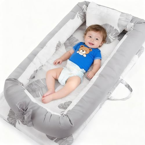 Nido de algodón para bebé, tumbona para niños de 0 a 12 meses, regalos para bebés, nido de bebé para recién nacidos, artículos esenciales para recién nacidos