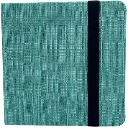 Mypaperworld kvadratisk akvarell skissbok 300 g/m² 100 % bomull, akvarellpapper, 12 x 12 cm syrafritt, 24 ark, 48 sidor kallpressad, grön