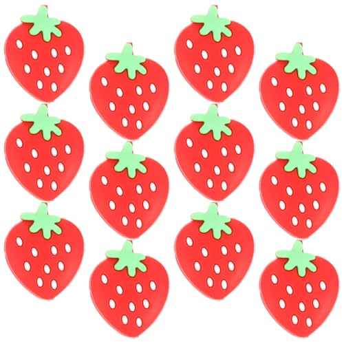 LABRIMP Lot de 12 Amortisseurs de Vibrations pour Raquette de Tennis en Silicone Rouge Petit Amortisseur Portable Accessoire Sportif pour Tennis et Squash Décoratif et Fonctionnel