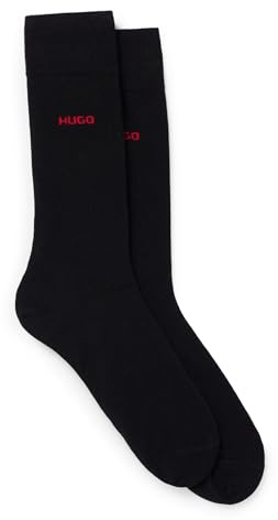 HUGO Herren 2p Uni Cc Herrensocken, New - Black1, 43-46 EU
