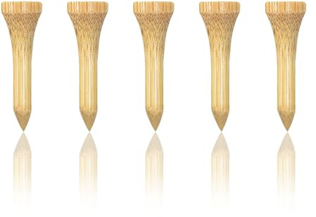 Zivisk Bamboo Golf Tees 100 Count, 38MM 70MM 83MM Wooden Tees Golf
