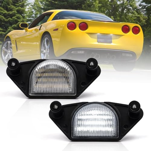 NSLUMO LED éclairage de plaque d'immatriculation pour Che.vrolet Corvette C4 C5 C6 Impala Lumina Monte Carlo SSR Beretta C1500 C2500 C3500 pour GMC 2 pièces lampes d'étiquette arrière