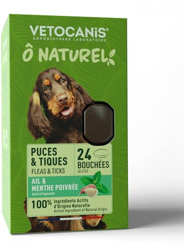 VETOCANIS - Bouchées VerZen, Aide à l'Hygiène Digestive pour Chiot et Chien < 10 Kg - Aliment Complémentaire pour Chiot et Chien - Cure de 7 Jours - 24 Bouchées - 120g