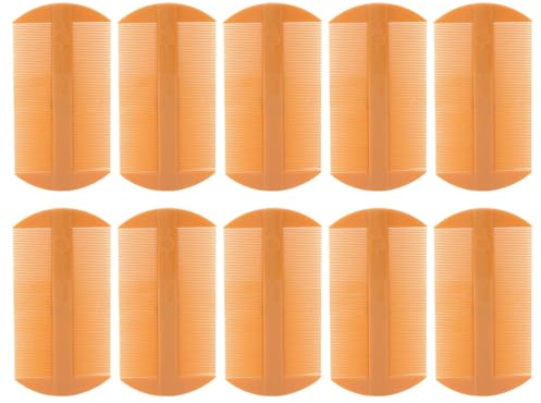 10 pezzi pettini per pidocchi doppia faccia rimozione pidocchi pettine in plastica vintage pettine per toelettatura pettine a denti fini pettine antiforfora per bambini adulti uso