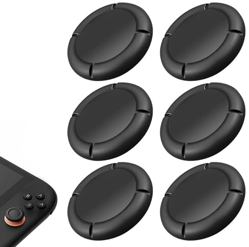 6 tappi di ricambio per controller switch protezione in silicone Joystick 3D protege Thumbsticks per switch antiscivolo Joysticks cappucci in silicone Joystick 3D Grips Caps Nero