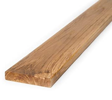Terrassbrädor av teak från BioMaderas®, bredd 95 mm, tjocklek 19 mm (längd: 180 cm)