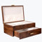 Schmuckkasten – Handgefertigtes Massivholz Retro Schmuck Box mit Schubladen Samt Innenfutter, Armbänder, Uhren, Halsketten, Ringe,Ohrringe und Accessoires