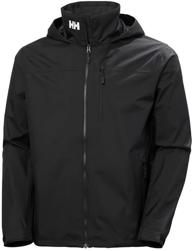 Helly-Hansen Men's Crew Hooded Jacket 2.0, 990 Black, 3X-Large