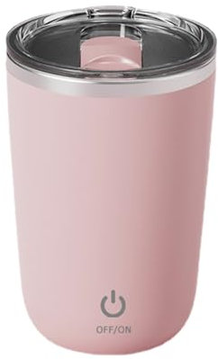 EXBERT Tasse auto-agitante - Tasse à café | Tasse auto-mélangeant avec couvercle, tasse auto-mélangeant de 400 ml pour mélanger le café, lait mélangé, poudre