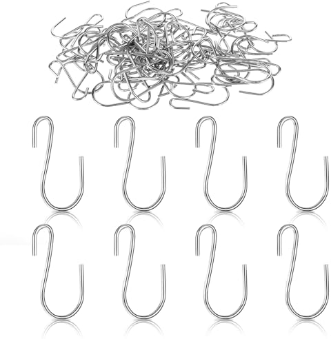 Giantree 60 Stück Mini S Haken Zum Einhängen Klein, 2.6cm kleine Haken Edelstahl Mini S Haken Steckverbinder S-Förmig Draht Haken Für DIY Handwerk Schmuck Hängende Schlüsselanhänger