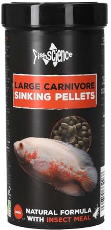FishScience Large Carnivore Diet 285g | Sinking Pellet Tropical & Aquatic