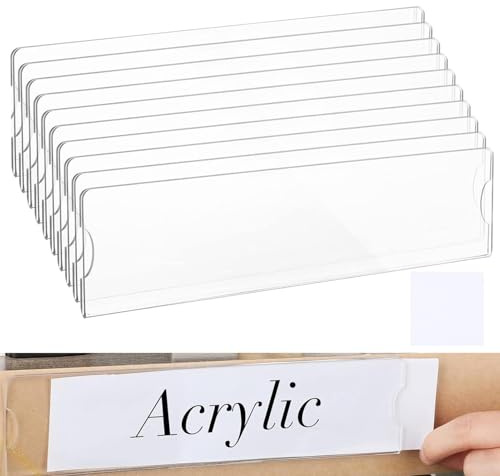 Placas de nombre para puerta de aula, soporte para placa de pared,10 soportes transparentes para carteles de puerta | Soporte para letrero de puerta de aula con 20 letreros transparentes de