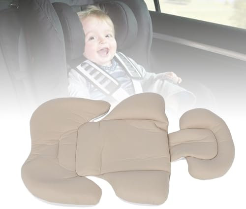 Stützkissen für Babyautositze, Tragbar, Bequemes Reisen, Lendenwirbelstütze, Wirbelsäulenentwicklung, Polyesterfaser, Maschinenwaschbar, 45 X 68 Cm, für Babytragesitze (BLACK)