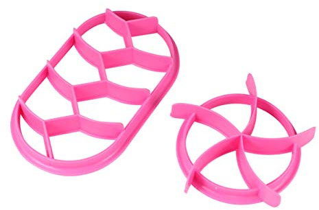 ULTECHNOVO 2piezas Cortadores De Masa Moldes Redondos y Ovalados Molde Pan Horno Antiadherente para Casa y Panadería