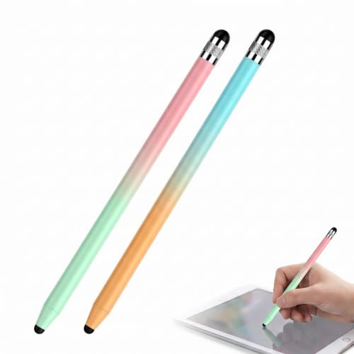 Universal Tablet Pen (2 delar), Tabletpenna och, silikon pekskärmspenna med hög precision för smartphone, 14,3 cm