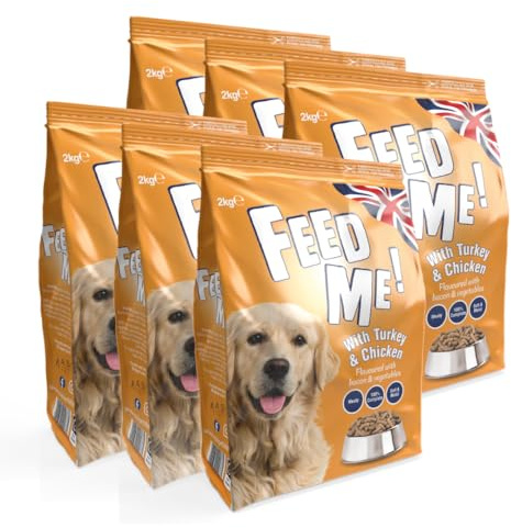 HiLife FEED ME! - Complete Dry Dog Food - Turkey Chicken Bacon Vegetables - Soft Moist & Meaty, 12kg