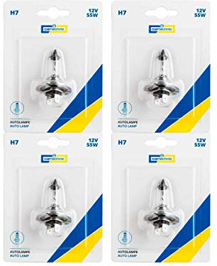 ILODA 4x Era H7 12V 55W PX26d Halogen Glühbirnen Lampen Scheinwerferlampen Blisterverpackung