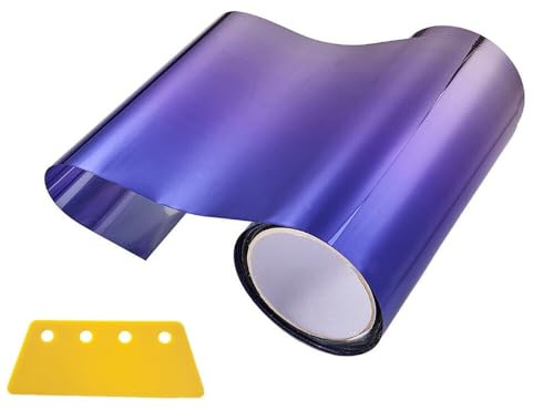 Raceflag Bande, Autocollant Pare-Soleil De Voiture Bricolage, 7,87'' x 59 '' Film De Protection Solaire, Rouleau De Film Teinté pour Fenêtre De Voiture