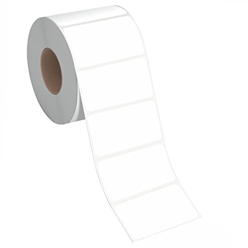 300pcs Plain Name tag Labels, Blank Name Badge with Permanent Adhesive Writable White Name Tag Stickers for School Office Home with Perforation Line(Each Measures 3.6 x 2.2)
