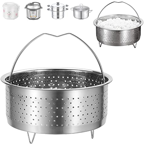 ZPSNDP Cestello Cottura a Vapore, Pentola a Vapore in Acciaio Inox 304, Multifunzione a Vapore Cesto, Inserto per Cottura a Vapore per Pentole, per Cuocere al Vapore Verdure, Pesce, Uova, Frutta