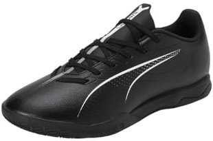 PUMA Unisex Ultra 5 Play It-fotbollssko, Pumasvart Puma Vit, 44.5 EU