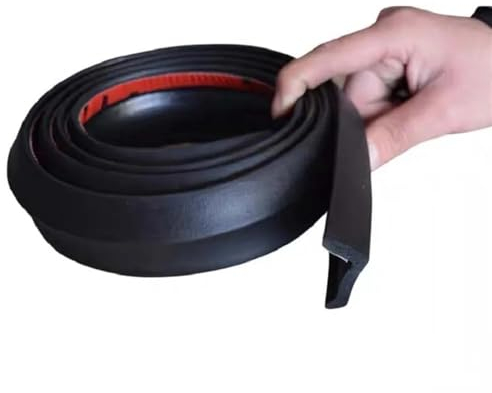 Garage Rolltor Boden Dichtung Streifen Tür Seite Unten Wasserdicht Gummi Staubdicht Anti Ratte Tür Gott Stopper (Color : Black, Size : Length 5M)