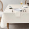 Softalker Tischdecke Abwaschbare 140 x 240 cm Jacquard Geometrischem Tischdecken beige Tischtuch Extra Lang Table Cloth Weihnachtsdeko für Outdoor Geburtstag Gartentisch Wohnzimmertisch Couchtisch
