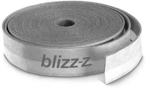 blizz-z protect Randdämmstreifen selbstklebend mit Standfuß | 25 m x 5 mm x 50 mm | für Ausgleichsmassen & Nivelliermassen | Polyethylen | Made in Germany