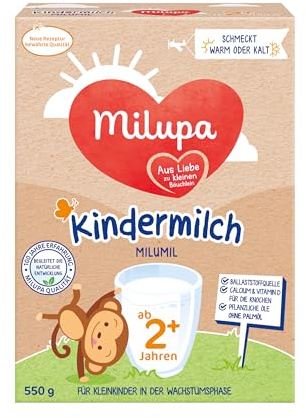 Milupa Milumil Kindermilch 2+ – Ab 1 Jahr – Für Kleinkinder in der Wachstumsphase - 5 x 550 g