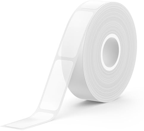 SUPVAN E10/E11/E12/E16 Etiketter, 15mm x 6m, Svart På Transparent