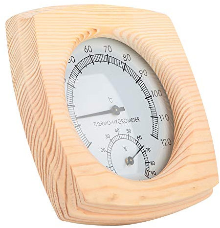 EVGATSAUTO Hygromètre de Thermomètre de Pièce de Sauna, Thermomètre Numérique de Pièce de Sauna Hygromètre Mètre de Température d'humidité