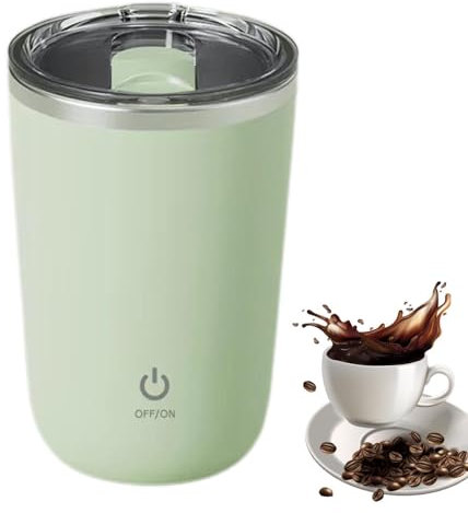 Taza De Café Autoagitadora De Taza EEléctrica Automezcladora | Taza Estanca, Tazas De Vidrio De Mezcla Automática, Agitadores De Bebidas Automáticos Alimentados Por Batería Para Viajes