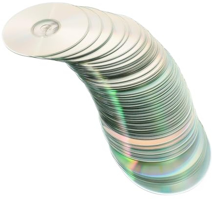 Angoily Lot de 50 Disques CD Faits à La Main Décoratifs en Plastique Réutilisables pour Décoration DIY Fête Chambre Multicolore Polyvalents