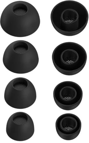 4 Paare | Ersatz Ohrstöpsel Silikon für In-Ear Kopfhörer, kompatibel mit Sennheiser Momentum True Wireless 3/4 | XS/S/M/L 4 Verschiedene Größen