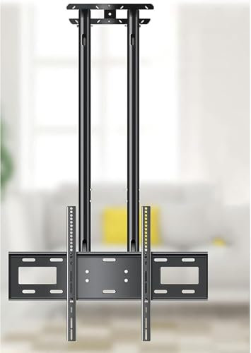 LwsCUiH Brazo del Monitor Soporte de Montaje en Techo for TV, Soporte de TV con inclinación Ajustable for Pantalla Plana con CD de 37-80' y televisores curvos