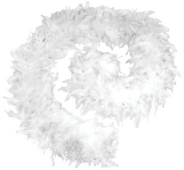 TPZORJX Plumas de Pavo,2 metros Boa Plumas Blanco,Boas para disfraces, Plumas Boa para Fiestas, Hen Dos, Disfraces Despedida Soltero, Accesorios Concierto, Orgullo, LGBT,carnaval,Envasado al vacío