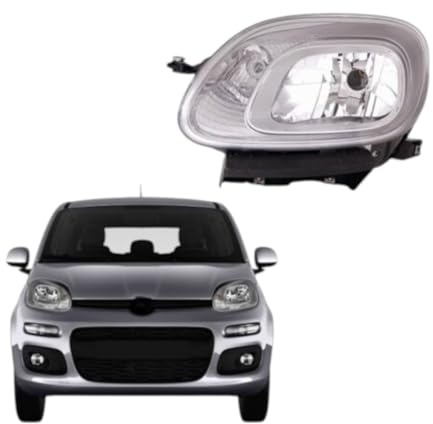 RAEM RICAMBI AUTO Faro Proiettore Anteriore SINISTRO PANDA 3 Serie dal 2012 in poi Lato Guidatore - Compatibile, non originale