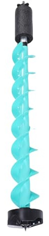 Hamwesh Punta Trapano a Coclea 5 Pollici, Punta Trapano a Spirale della Coclea per Ghiaccio con Tubo Galleggiante e Adattatore Versatile per Superfici di Ghiaccio Duro e Spesso