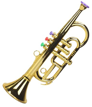 Tromba Per Bambini - Giocattolo Musicale Simulato In , Strumento A Fiato Colorato, Dispositivo Di Apprendimento Prescolare Sicuro | Regalo Per Le Vacanze Di Compleanno Delle Ragazze Dei Bambini
