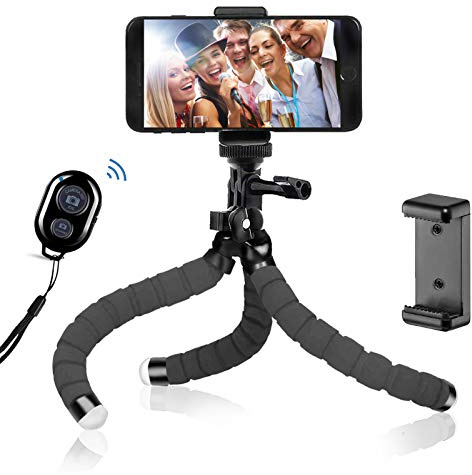 BSET BUY UK-OctopusTripod Flexibel Stativ, Svart, 12 tum