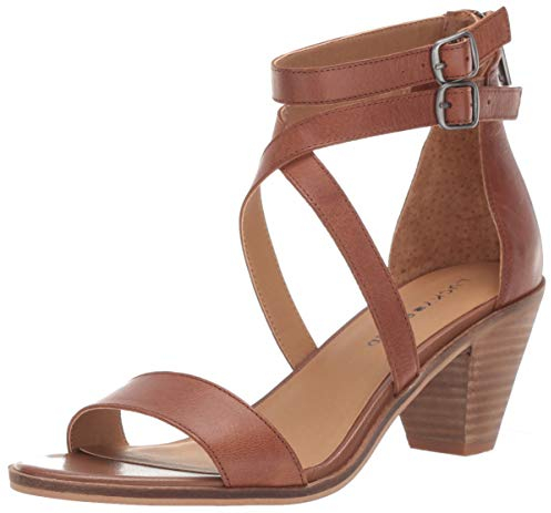 Lucky Brand Women's Ressia Ankle Strap Sandal, Toffee, 8 M US