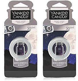 Yankee Candle Midsummer's Night Smart Scent Car Vent Clip, 2 Pack