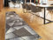 oKu-Tex Teppich Webteppich für Wohnzimmer, Flur, Schlafzimmer Teppichläufer, Brücke Grau Modern geometrisches Design Öko-Tex 100 Größe 80 x 330 cm 30161grau080330